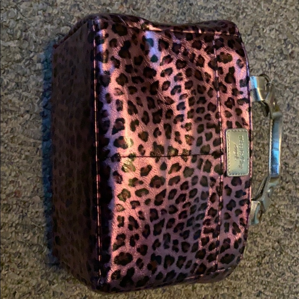 Kiss and Cry angles pink cheetah bag